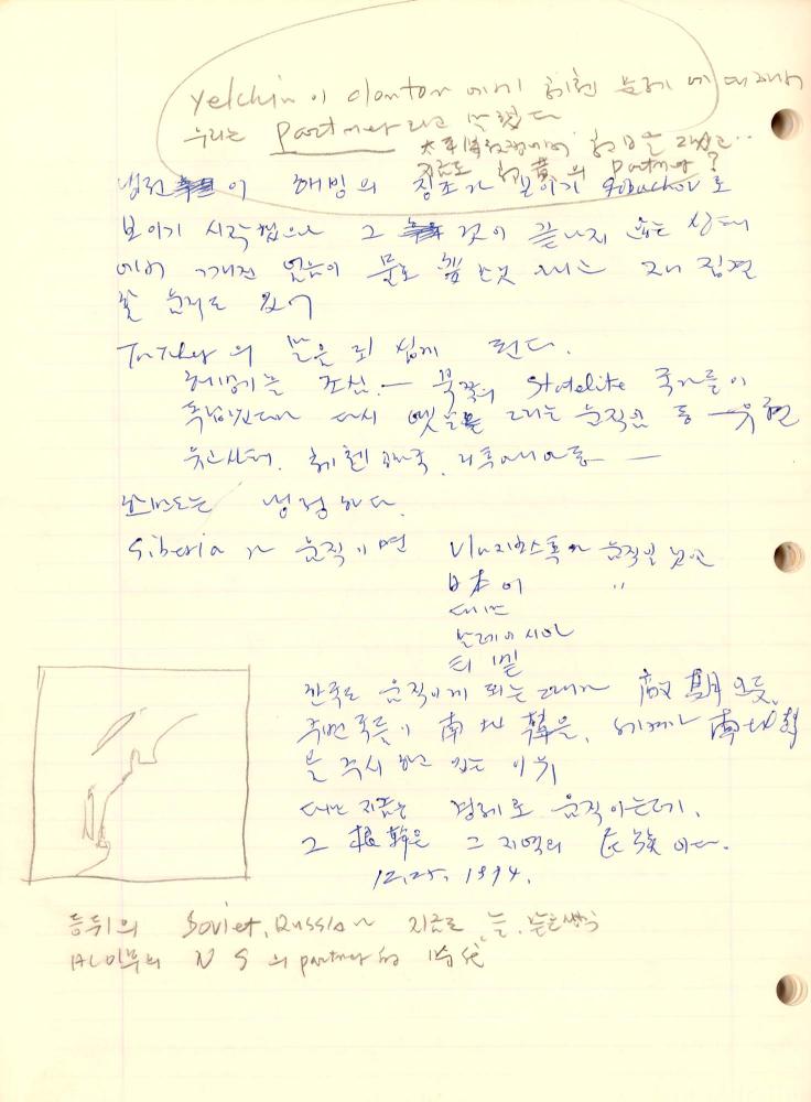 1985년부터 1995년까지 김차섭 구상노트
