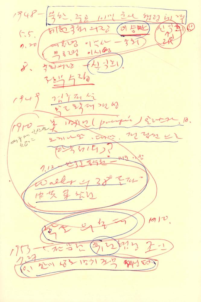1992년 김차섭 구상노트 2