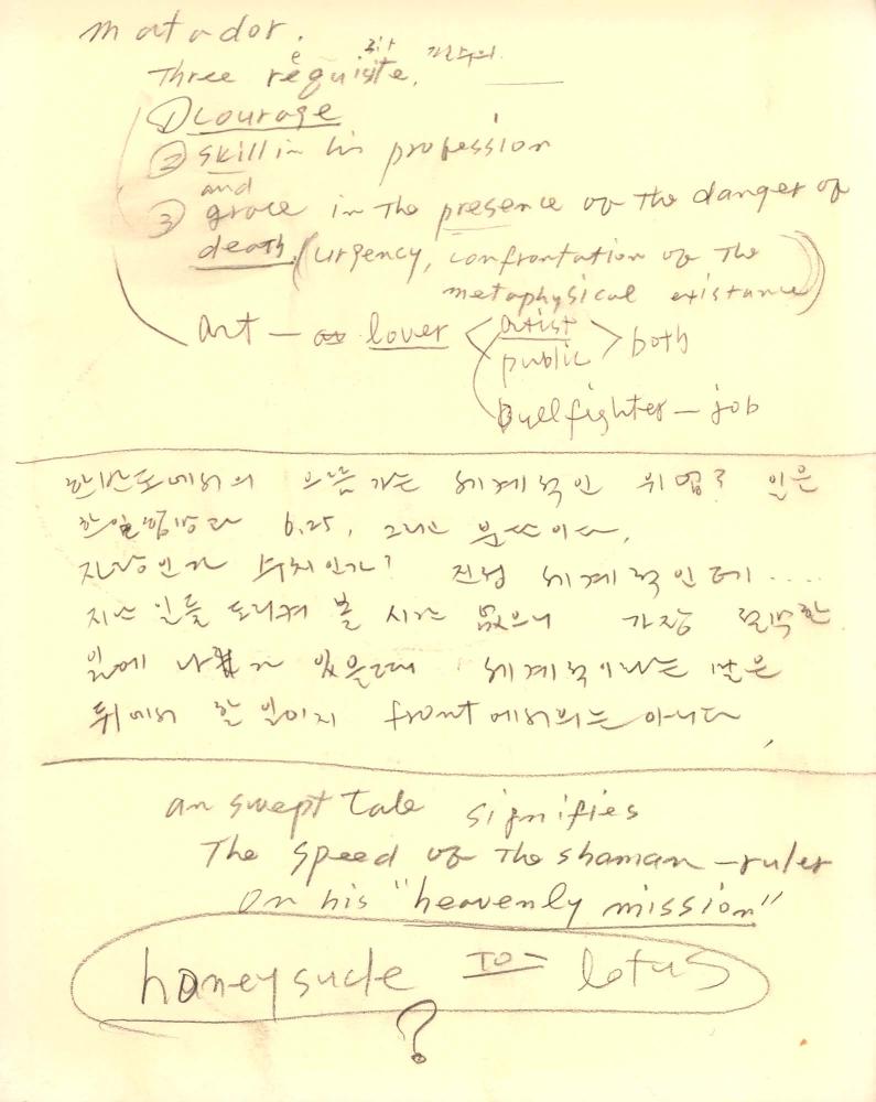 1987년부터 1988년까지 김차섭 구상노트 2