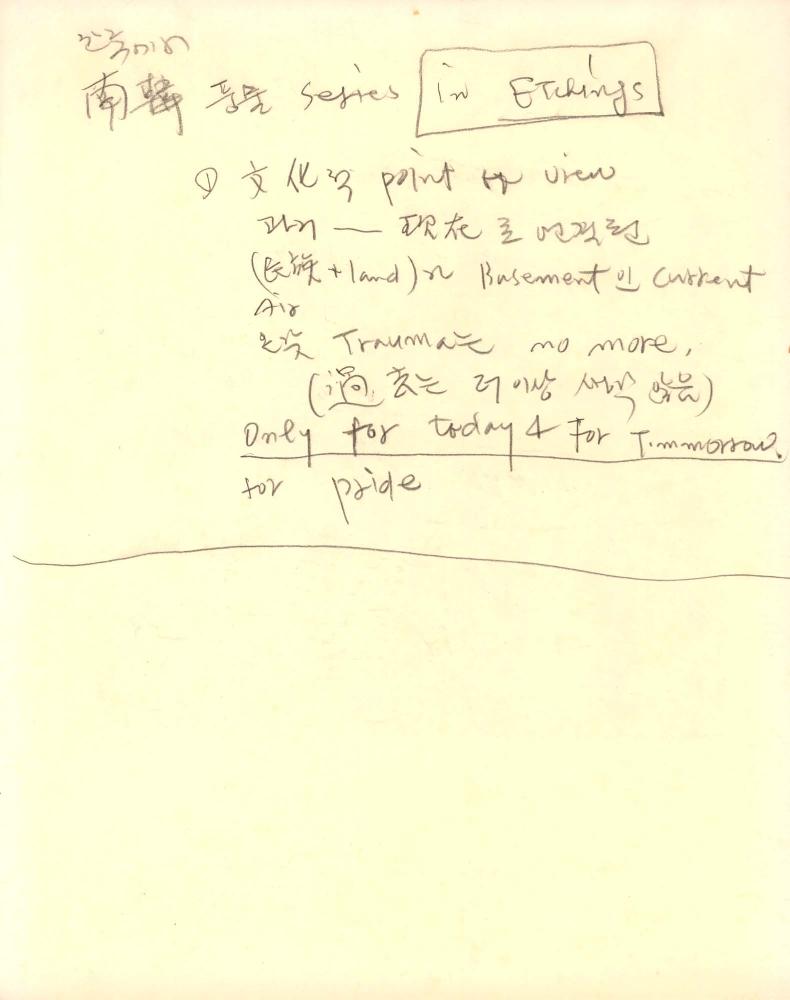 1987년부터 1988년까지 김차섭 구상노트 2