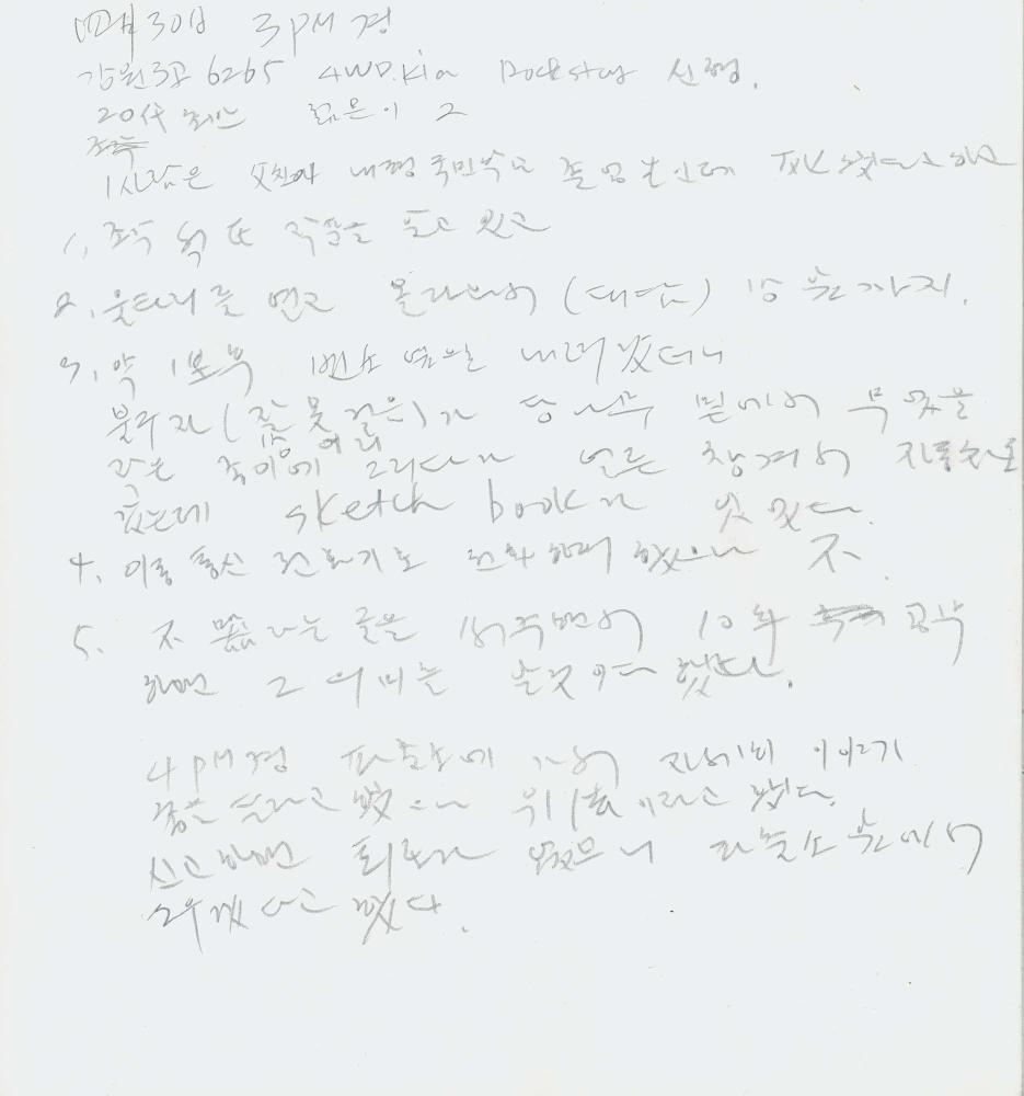 1997년 김차섭 구상노트 3 5