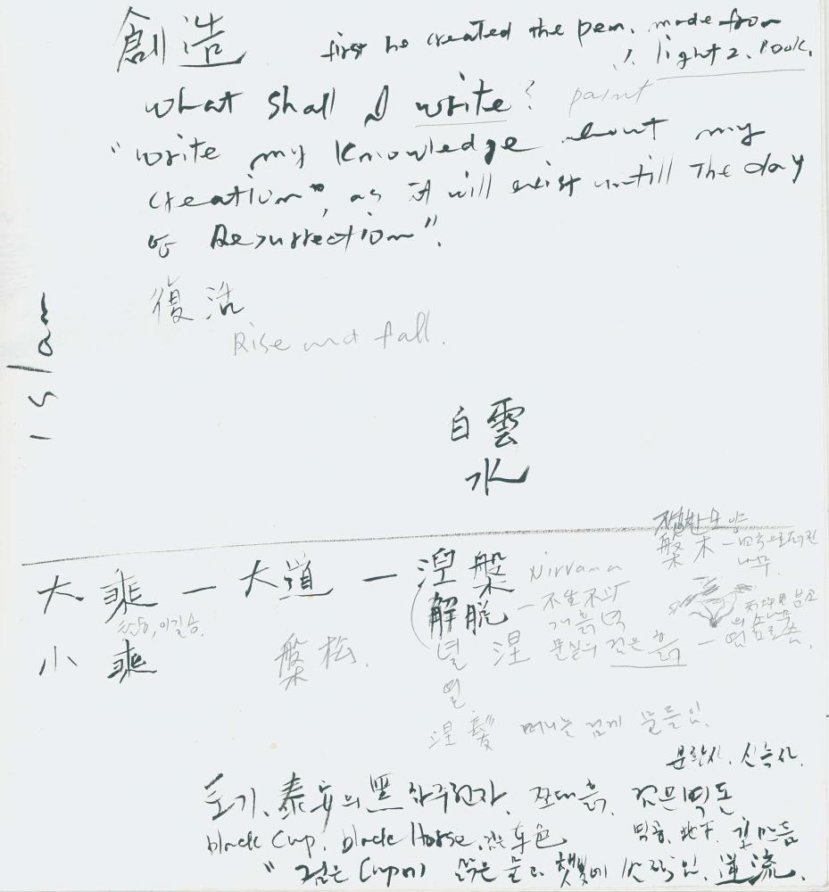 1997년 김차섭 구상노트 3