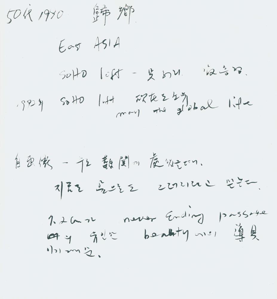 1997년 김차섭 구상노트 3