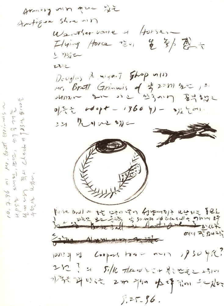 1996년부터 1997년까지 김차섭 구상노트