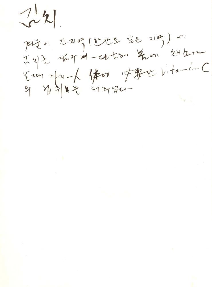 1996년부터 1997년까지 김차섭 구상노트