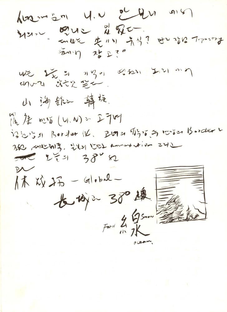 1996년부터 1997년까지 김차섭 구상노트
