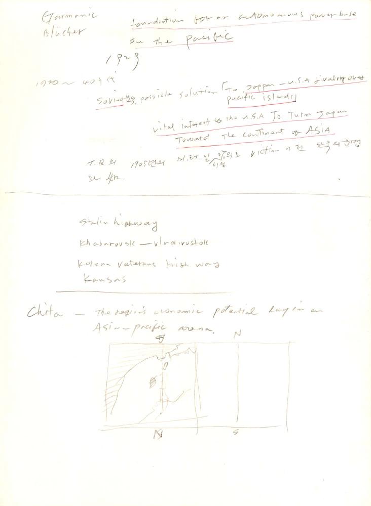 1996년부터 1997년까지 김차섭 구상노트