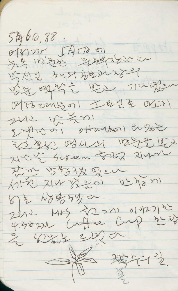 1988년 김차섭 구상노트 6