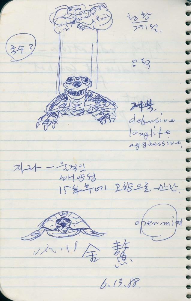 1988년 김차섭 구상노트 6