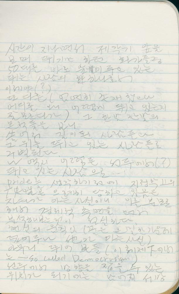 1988년 김차섭 구상노트 6
