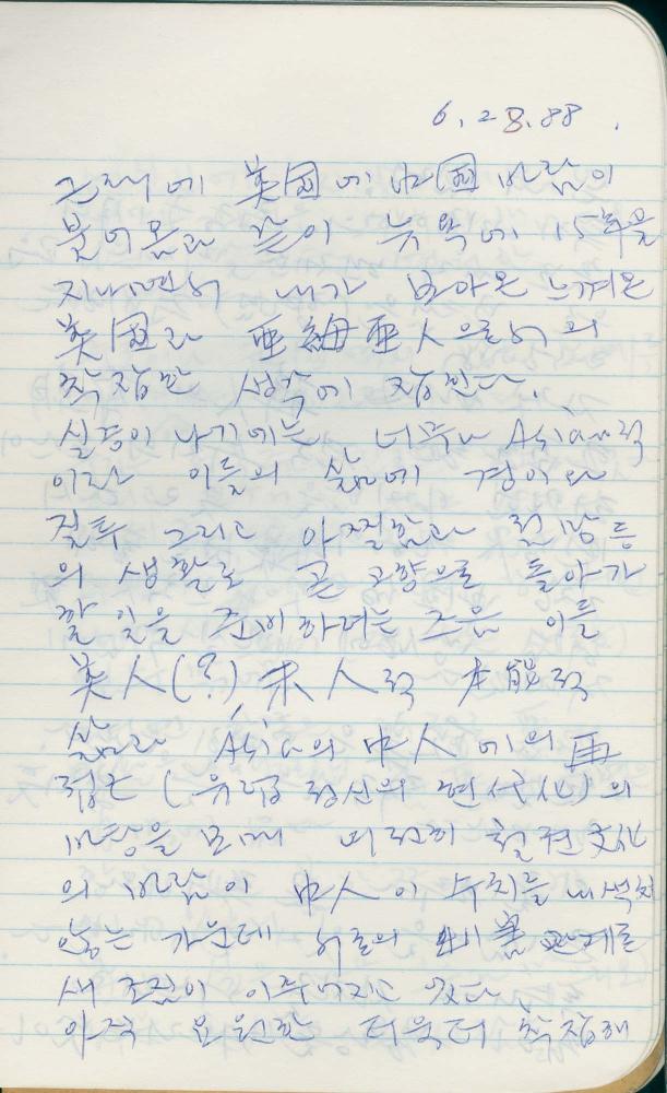 1988년 김차섭 구상노트 6