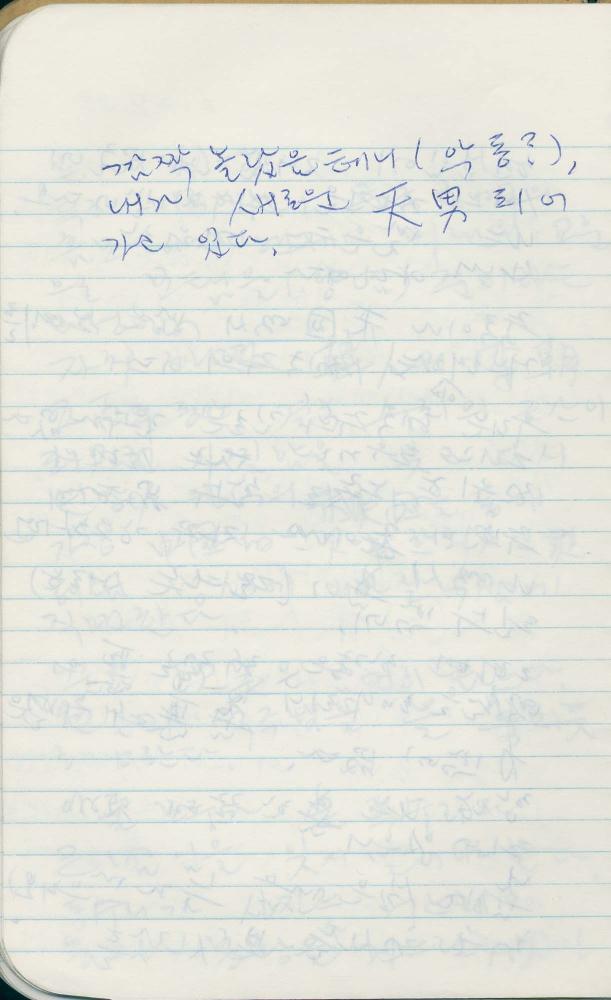 1988년 김차섭 구상노트 6