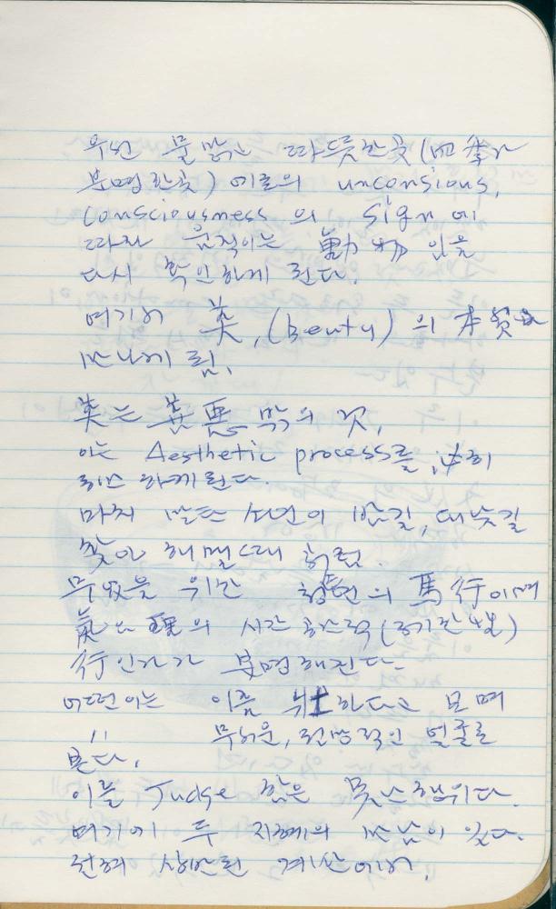 1988년 김차섭 구상노트 6
