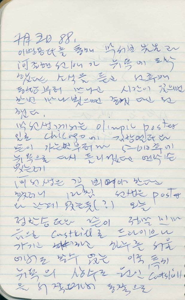 1988년 김차섭 구상노트 6