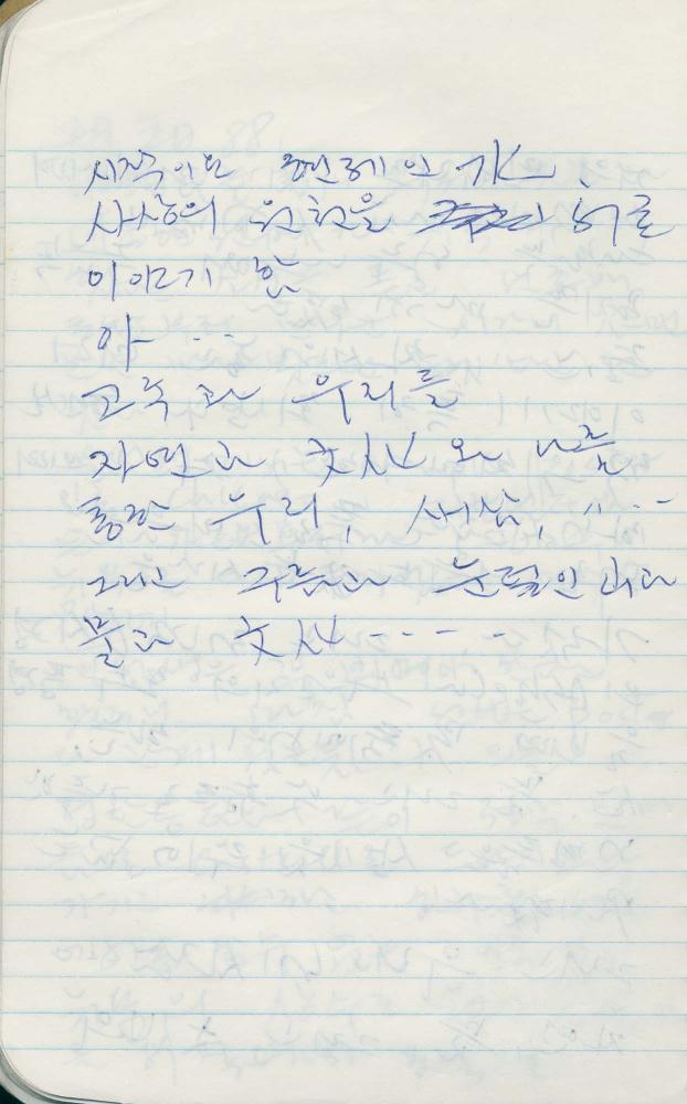 1988년 김차섭 구상노트 6