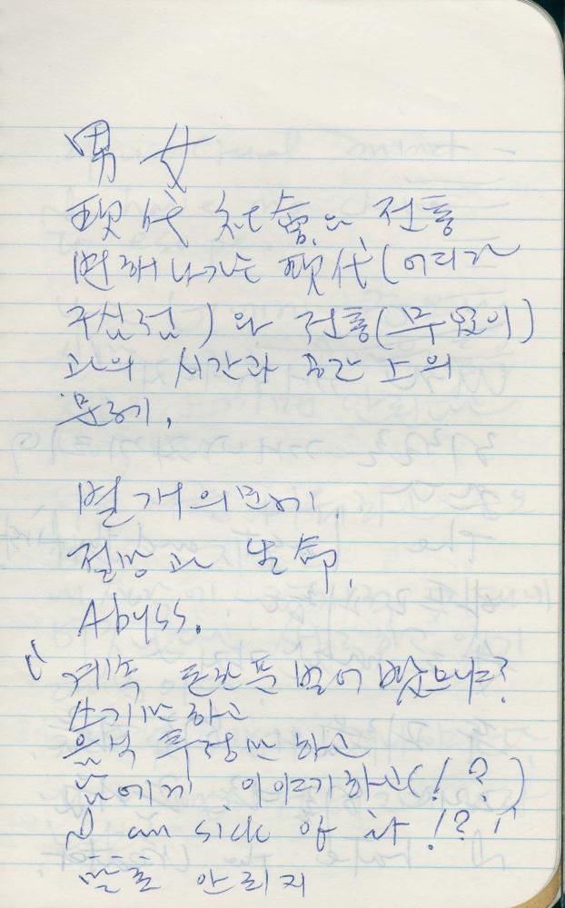 1988년 김차섭 구상노트 6