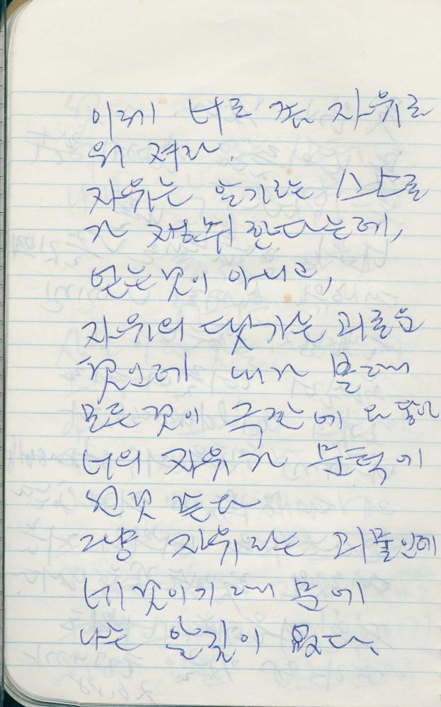 1988년 김차섭 구상노트 6