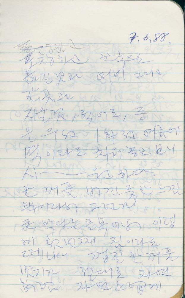 1988년 김차섭 구상노트 6