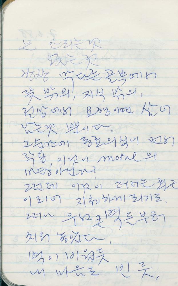 1988년 김차섭 구상노트 6