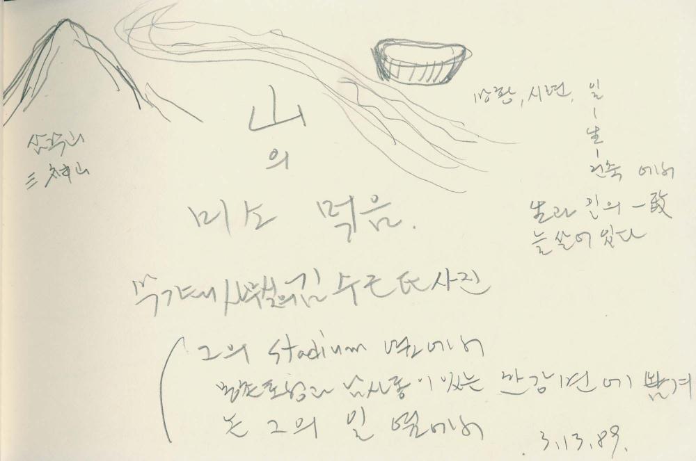 1989년 김차섭 구상노트 5