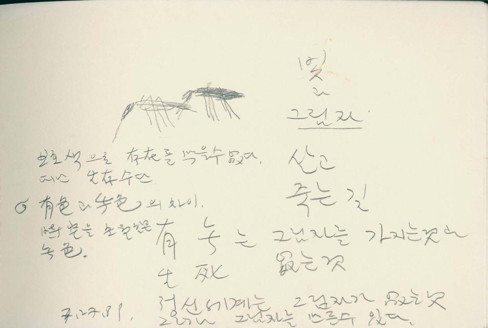 1989년 김차섭 구상노트 5