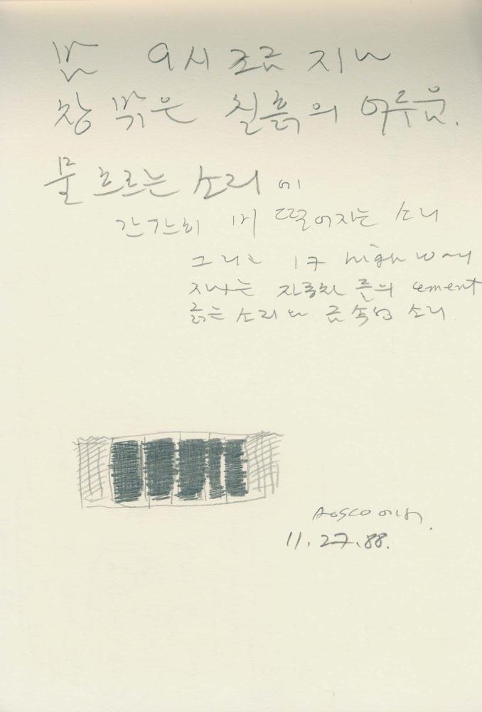 1988년부터 1989년까지 김차섭 구상노트 3