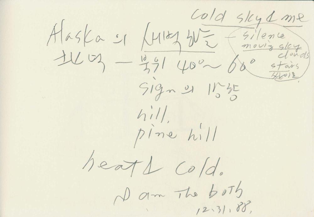 1988년부터 1989년까지 김차섭 구상노트 3