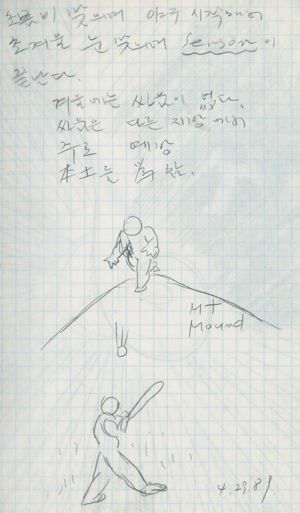 1989년 김차섭 구상노트 6