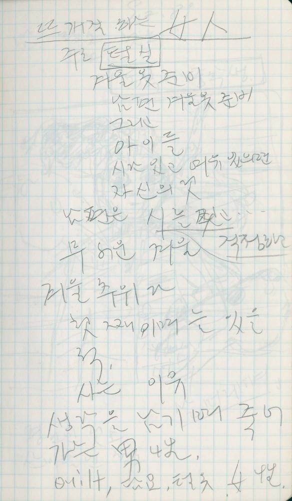 1989년 김차섭 구상노트 6