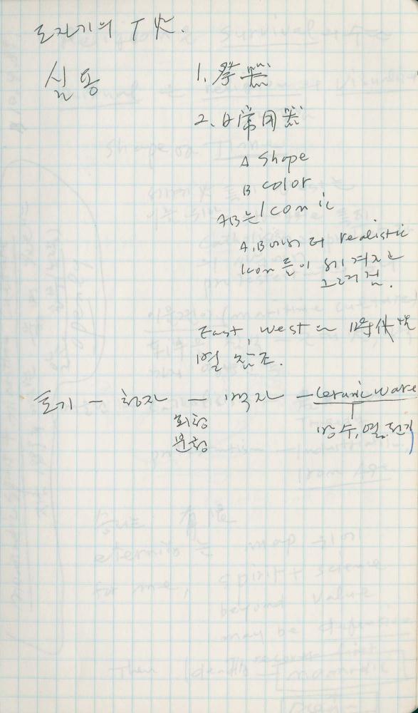1989년 김차섭 구상노트 6