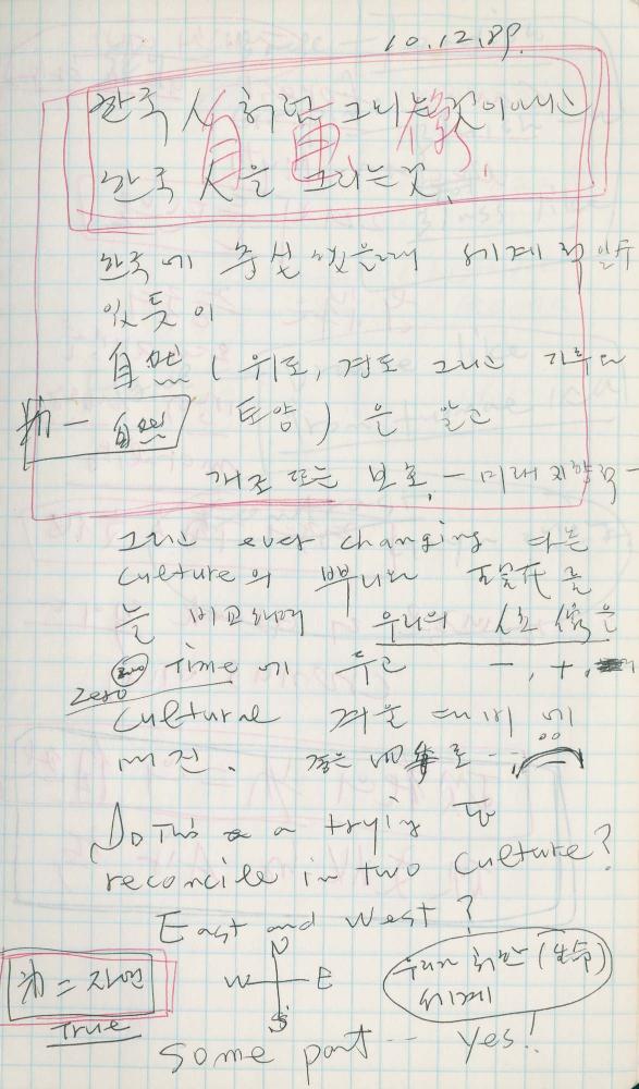 1989년 김차섭 구상노트 6