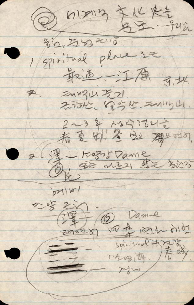1989년부터 1990년까지 김차섭 구상노트 2 3