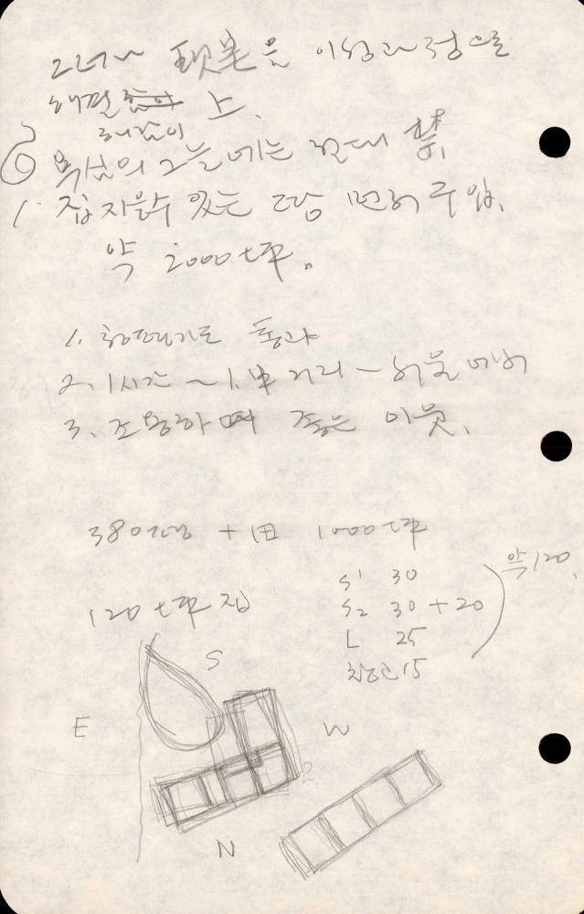 1989년부터 1990년까지 김차섭 구상노트 2