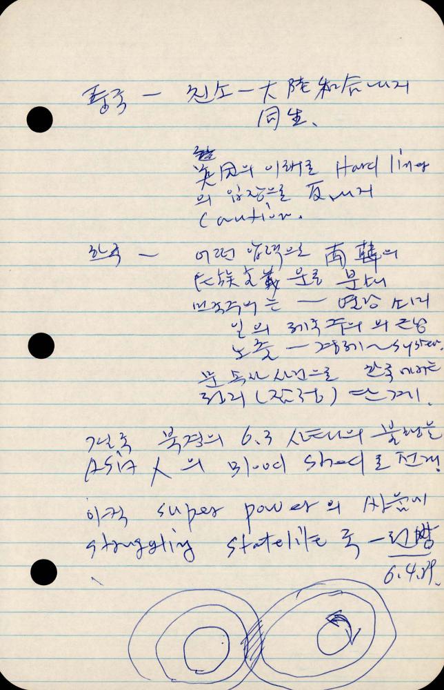 1989년부터 1990년까지 김차섭 구상노트 2