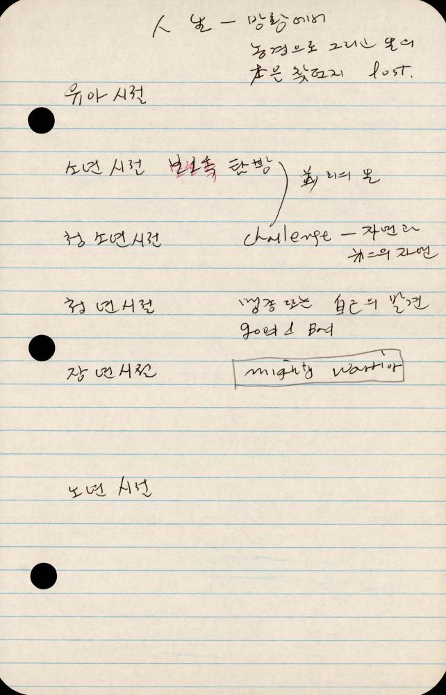 1989년부터 1990년까지 김차섭 구상노트 2