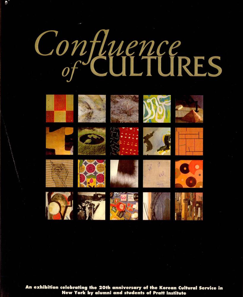 2000년 뉴욕한국문화원 20주년 기념 프랫 인스티튜트 동문 전시 《Confluence of CULTURES》 도록 스크랩 1