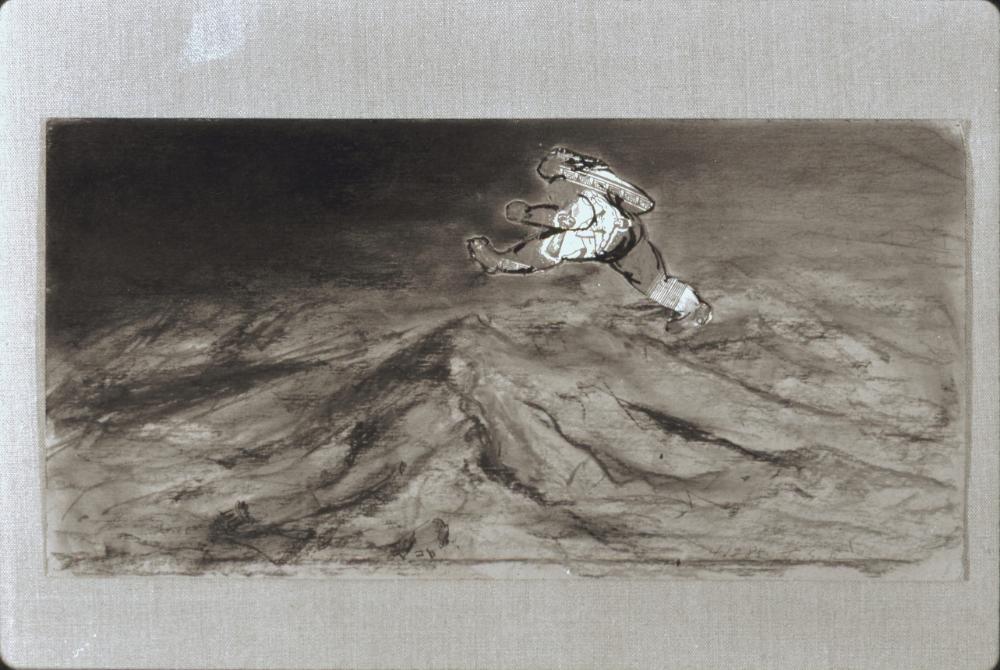 미국 뉴욕 소호 작업실 벽면을 촬영한 사진 필름 1