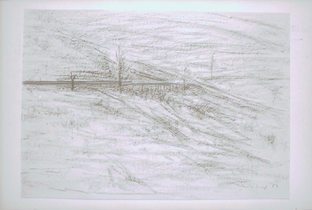 미국 뉴욕 소호 작업실 벽면을 촬영한 사진 필름