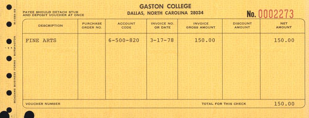 1976년 12월 13일 Gaston College의 강사 Barbara Harmeyer가 김차섭에게 보낸 서신 2