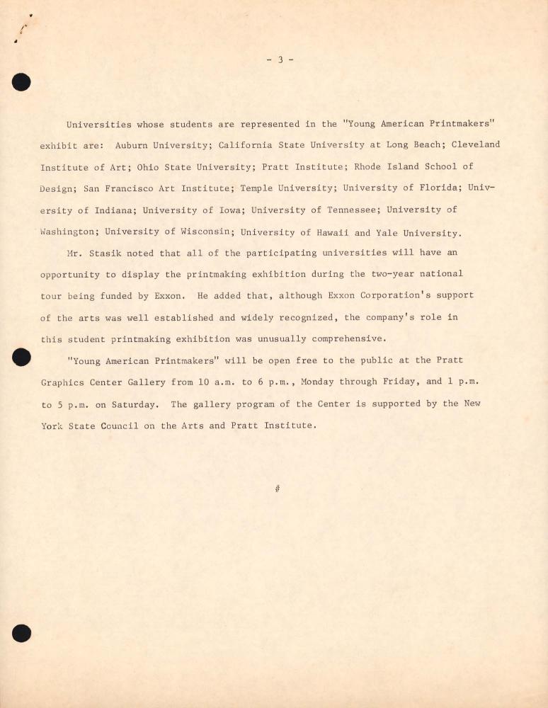 1976년 9월 30일 pratt graphics center가 김차섭에게 보낸 서신 3