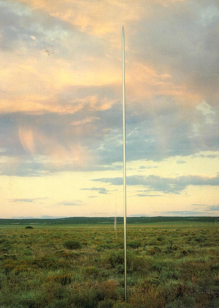 Walter de Maria의 〈The Lightning Field〉 엽서 1
