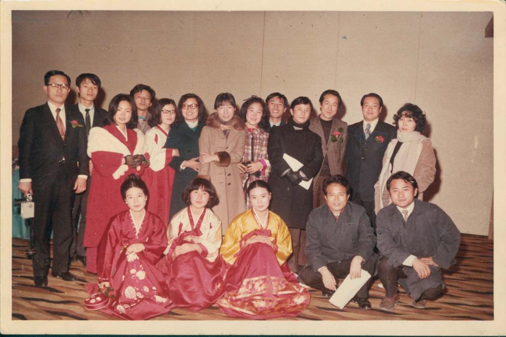 1970년대 김명희, 김차섭을 촬영한 인화사진