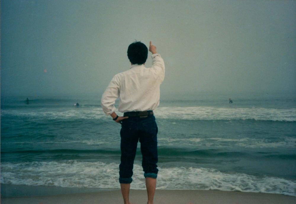 김차섭과 윤범모, 배진환의 미국 여행 인화사진 4