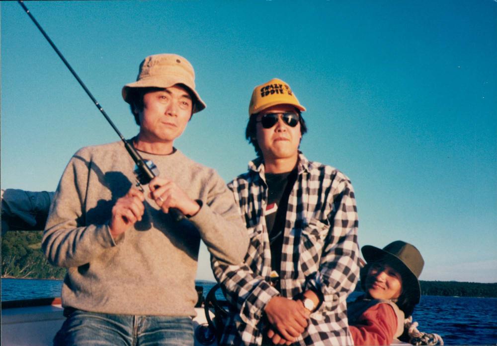 김차섭과 윤범모, 배진환의 미국 여행 인화사진 7