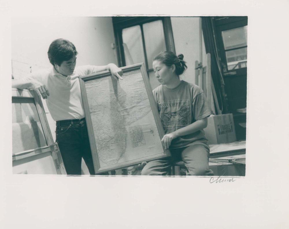 1990년 7월 전용종이 미국 뉴욕에서 촬영한 김명희, 김차섭 사진 2