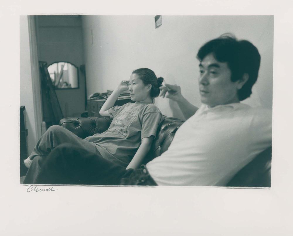 1990년 7월 전용종이 미국 뉴욕에서 촬영한 김명희, 김차섭 사진