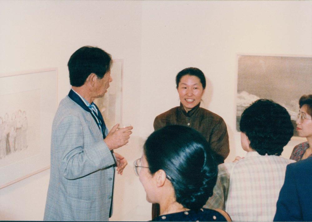 1987년 원화랑 《김명희 드로잉전》 인화사진 5