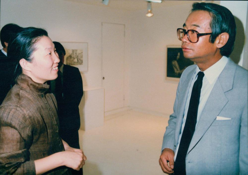 1987년 원화랑 《김명희 드로잉전》 인화사진 7