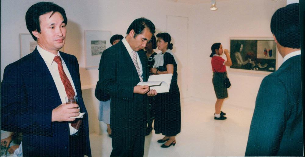 1987년 원화랑 《김명희 드로잉전》 인화사진