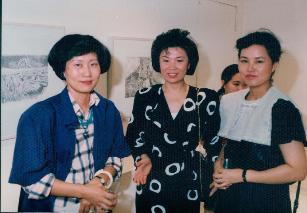 1987년 원화랑 《김명희 드로잉전》 인화사진